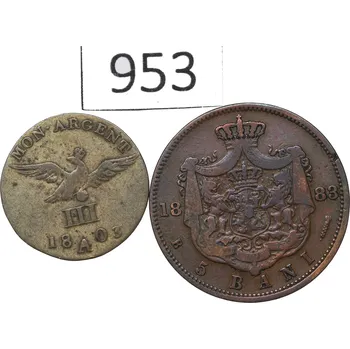 Staré Mince v sadě 2 kusů, Kod 953 (Mince v sadě)