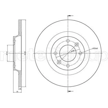 Brzdový kotouč Brzdový kotouč METELLI 23-1393C