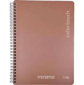 Spirálový sešit "i-Note", 18,5x24, čistý, 90 listů, lososová, MITAMA 62278-90209