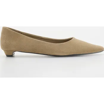 Dámské baleríny Reserved - Semišové baleríny - tělová - 105CQ-02X - 105CQ-02X-37