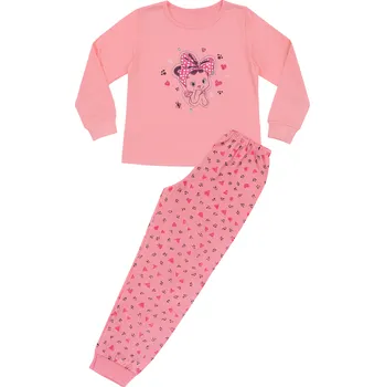 Chlapecké pyžamo xcena Pyžamo dívčí bavlněné růžové Velikost: 116