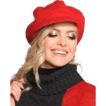 Čepice Dámská bekovka Mirka Narva: červená