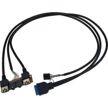 PC skříň 2xUSB 3.0 přední panel 68mm AK-CA-42