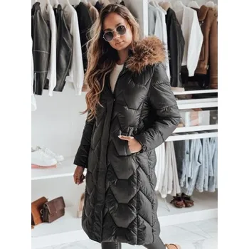 Dámská prošívaná dlouhá bunda WINTERACT černá