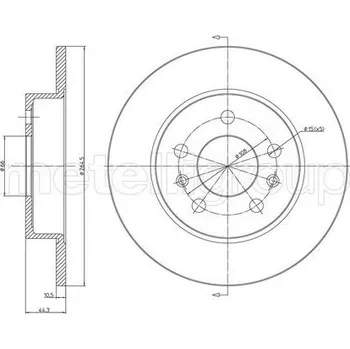 Brzdový kotouč Brzdový kotouč METELLI 23-0535
