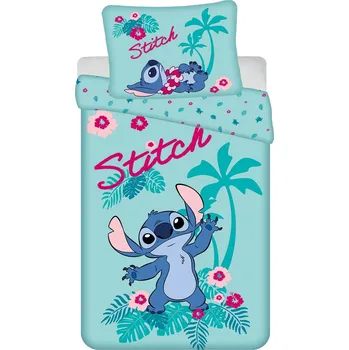 Povlečení Jerry Fabrics Lilo a Stitch Hawaii 140 x 200, 70 x 90 cm zipový uzávěr