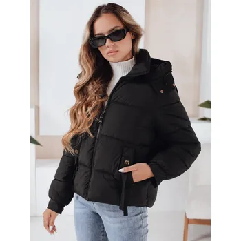 Dámská parka Dámská bunda zimní ZENLINE prošívaná s kapucí TY5064 Barva: Černá, Velikost: XL