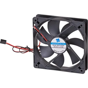 PC ventilátor Ventilátor 120mm 3-pin černá AW-12B-BK