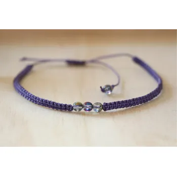 Náramek MagieKorálků.cz Shamballa náramek "METAL BUBBLES" fialový 10209 Barva: Fialová, Barva korálku: Metalická duhovaná světlá