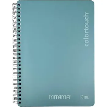 Spirálový sešit "i-Note", 18,5x24, čistý, 90 listů, tyrkysová, MITAMA 62278-90213