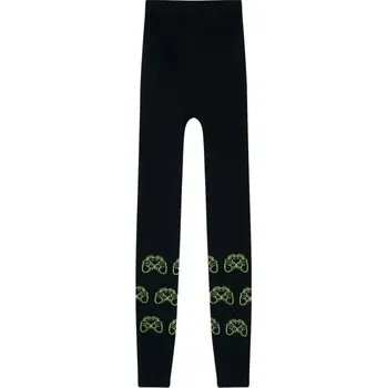 Chlapecké kamaše Wolf & Wolfie P2518 černá / gamepady (chlapecké punčochové legíny)