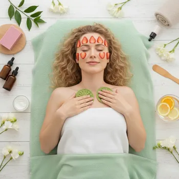 Pleťová masážní žínka / tampón Název: ECO | Citrus Mix