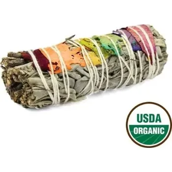 Green Tree Svazek pro vykuřování 7 Chakra White Sage (Šalvěj bílá), 10 cm, 1 ks