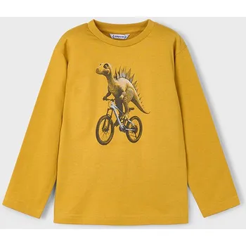 Chlapecké oblečení Triko s dlouhým rukávem DINO hořčicové MINI Mayoral velikost: 122