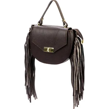 Kožená kabelka Luka hnědá KZ2258993