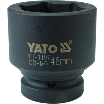 Gola hlavice Yato | Nástavec 1" rázový šestihranný 48 mm CrMo YT-1197