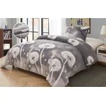 Povlečení mikroplyš Pampeliška šedá