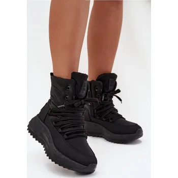 Dámská zimní obuv Dámské Sněhule Na Zip Big Star SS274060 - Barva: Černá, Velikost: 41