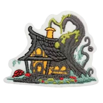 Nášivka Nažehlovací nášivka - chaloupka (7,4 x 6,0 cm)