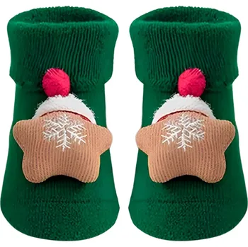 GRAVENO Vánoční dětské ponožky "Perník" (0–6 m)