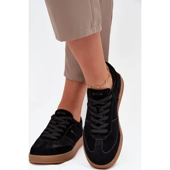 Dámské tenisky Dámské Semišové Tenisky Big Star SS274673 HI-POLY SYSTEM Barva: Černá, Velikost: 38