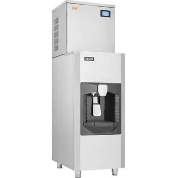 Výrobník ledu Výrobník ledu s dávkovačem a zásobníkem 80 kg - S výrobníkem ledu 181 kg/den