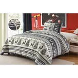 Povlečení mikroplyš Skandi šedá