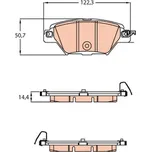 Sada brzdových destiček, kotoučová brzda LUCAS GDB2199