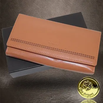 Peněženka Tvujoriginal Dámská hnědá kožená peněženka BELLUGIO Hnědá