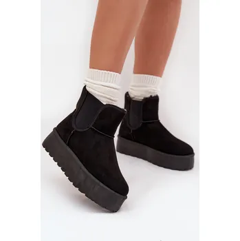 Dámská zimní obuv Dámské Sněhule S Elastickým Vložením Kiora Barva: Černá, Velikost: 36