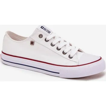 Pánská obuv Pánské Nízké Textilní Tenisky Big Star DD174504 Barva: Bílá, Velikost: 43