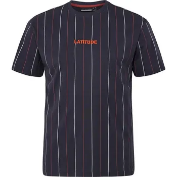 Pánské tričko Pánské tričko NORTH 53316 tmavě modré s potiskem krátký rukáv 5XL - 8XL NORTH - 6XL