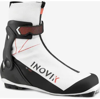 Zimní sport INOVIK Dámské běžkařské boty na bruslení 500 40 BÍLÁ|ORANŽOVÁ|ČERVENÁ