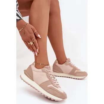 Dámské tenisky Dámské Kožené Tenisky Big Star OO274521 HI-POLY SYSTEM Barva: Béžová, Velikost: 38