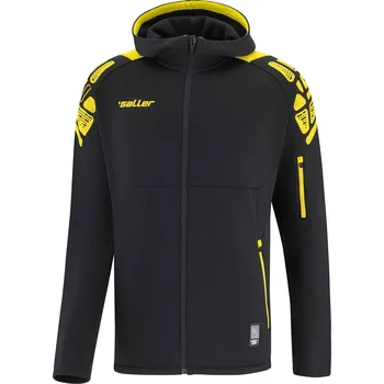 Pánská mikina Saller VIBE Vycházková bunda s kapucí BARVA: 361 černá-žlutá, Velikost: XXL Funkční a hřejivá bunda pro sport i volný čas