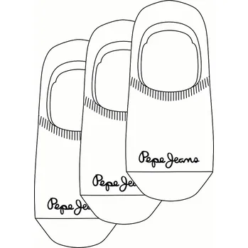 Dámské ponožky Pepe Jeans Dámské prádlo PEPE NS 3P RO Barva: bílá, Velikost: S-M