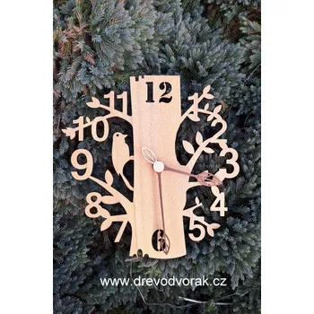 Hodiny Hodiny dřevěné PTÁČEK