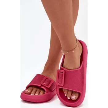 Dámské pantofle Dámské Pěnové Sandály Na Platformě S Přezkou Big Star RR274A583 Barva: Růžová, Velikost: 40