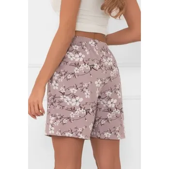 Dámské pyžamové šortky Italian Fashion Kimuri - bavlna Cappucino L