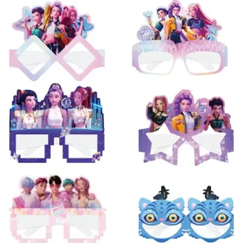 Dětský míč KPop Demon Hunters (Lovkyně démonů) KPop Demon Hunters - párty brýle (12 ks)