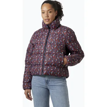 Dámská bunda Dámská péřová bunda Helly Hansen Jade Puffer jacket navy floral aop