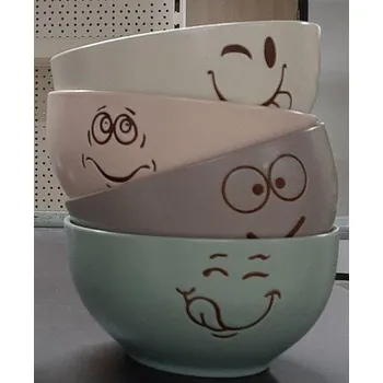 PORCELÁNOVÉ ÚSMĚVNÉ MISKY 4 DRUHY 610 ML
