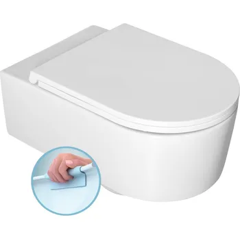 Klozet Isvea SISTEMA A závěsná WC mísa, Rimless, 36x53,5cm, bílá 10SL02001