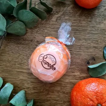 Svíčka Supeko svíčka 6,5 cm koulička mandarinka