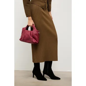 Dámské kozačky Semišové boty Answear.LAB černá barva, na podpatku K.145004 99X, EUR 37