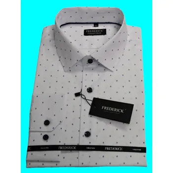 Pánská košile Pánská košile s dlouhým rukávem - střih SLIM - vzor F904 - 46