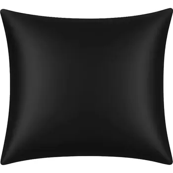 Povlak na dekorativní polštářek Saténový povlak na polštář 40x40 cm Axyz Satin Černý