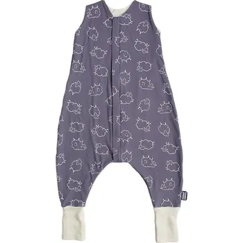 Přeprava dětí Kaarsgaren Merino spací pytel 70 cm s nožičkami – šedé ovečky