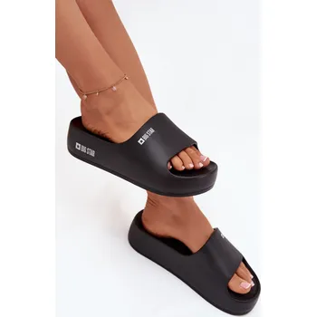 Dámské pantofle Dámské Pěnové Pantofle Na Masivní Platformě Big Star SS274722 Barva: Černá, Velikost: 40