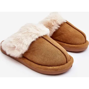 Chlapecké bačkory Dětské pantofle s kožešinou Befana Barva: Béžová, Velikost: 29